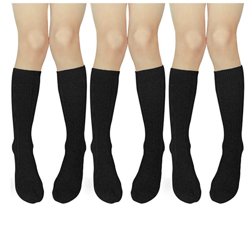 Cotton knee high socks